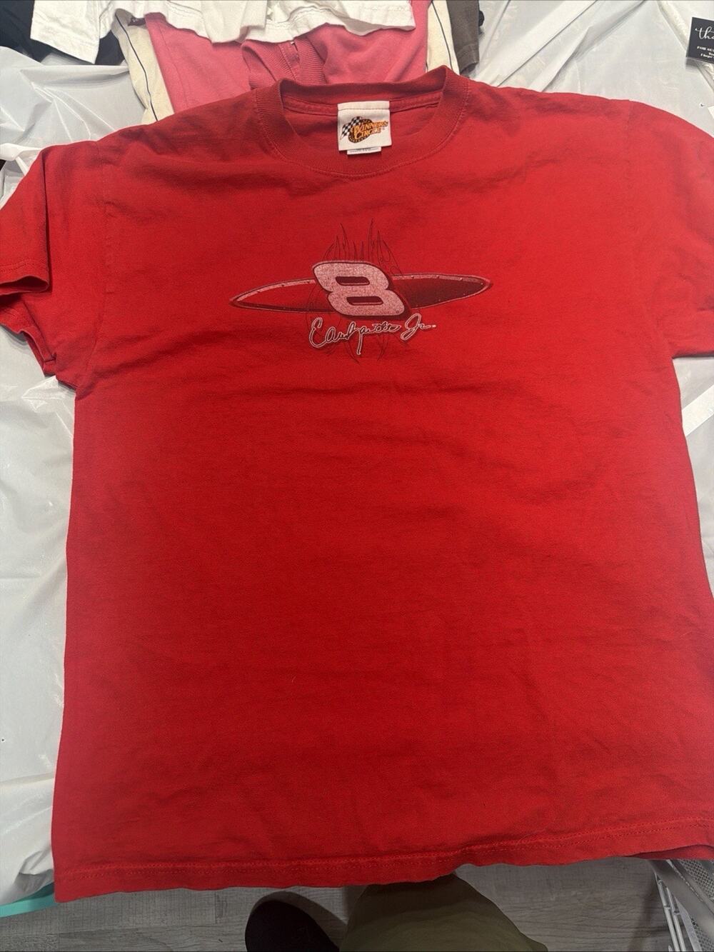 Vintage Winners Circle Earnhardt Jr. Double Sided T-Shirt Size L Single Stitch